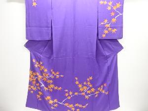 大正ロマン　錦紗楓模様着物